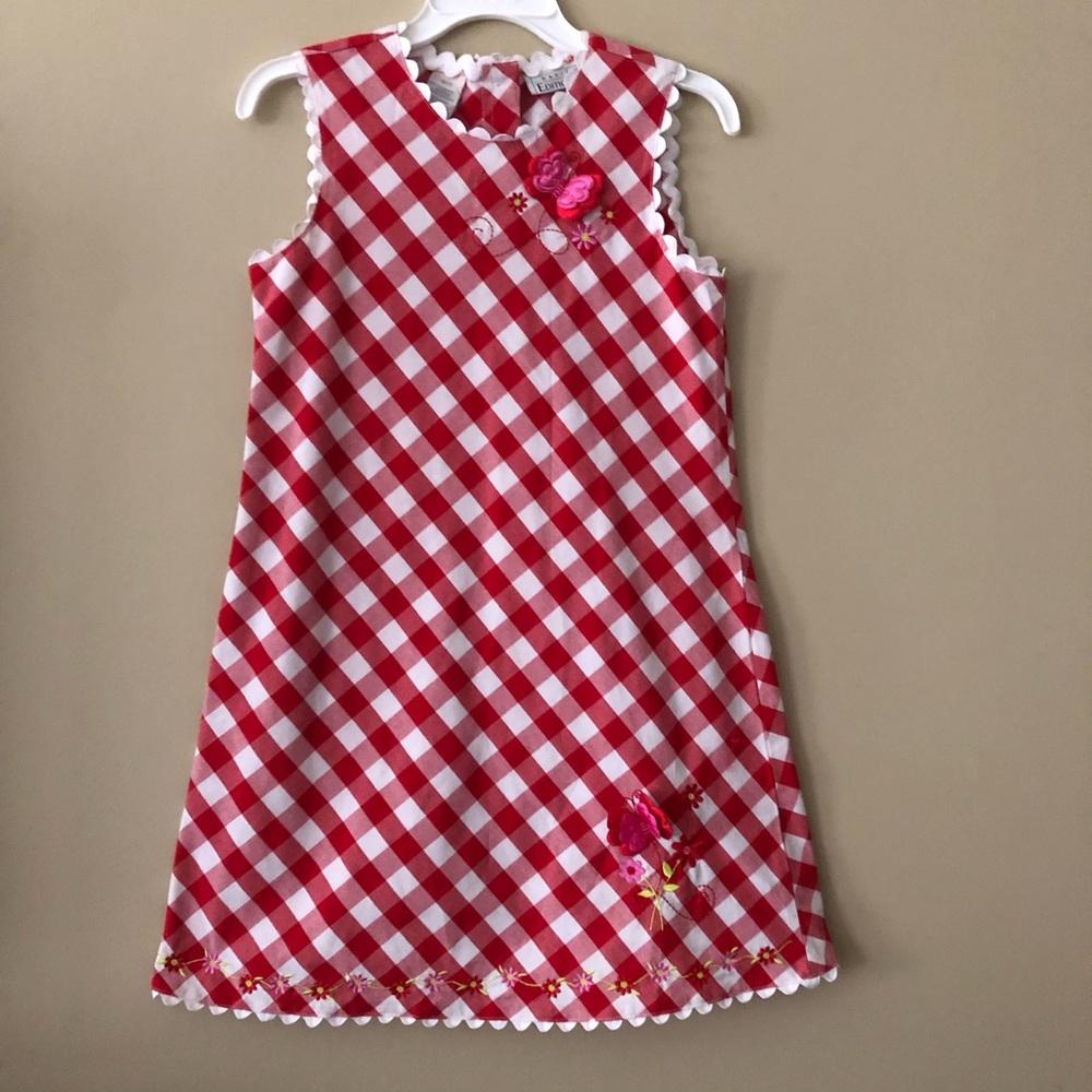 Red Gingham Spring Dress